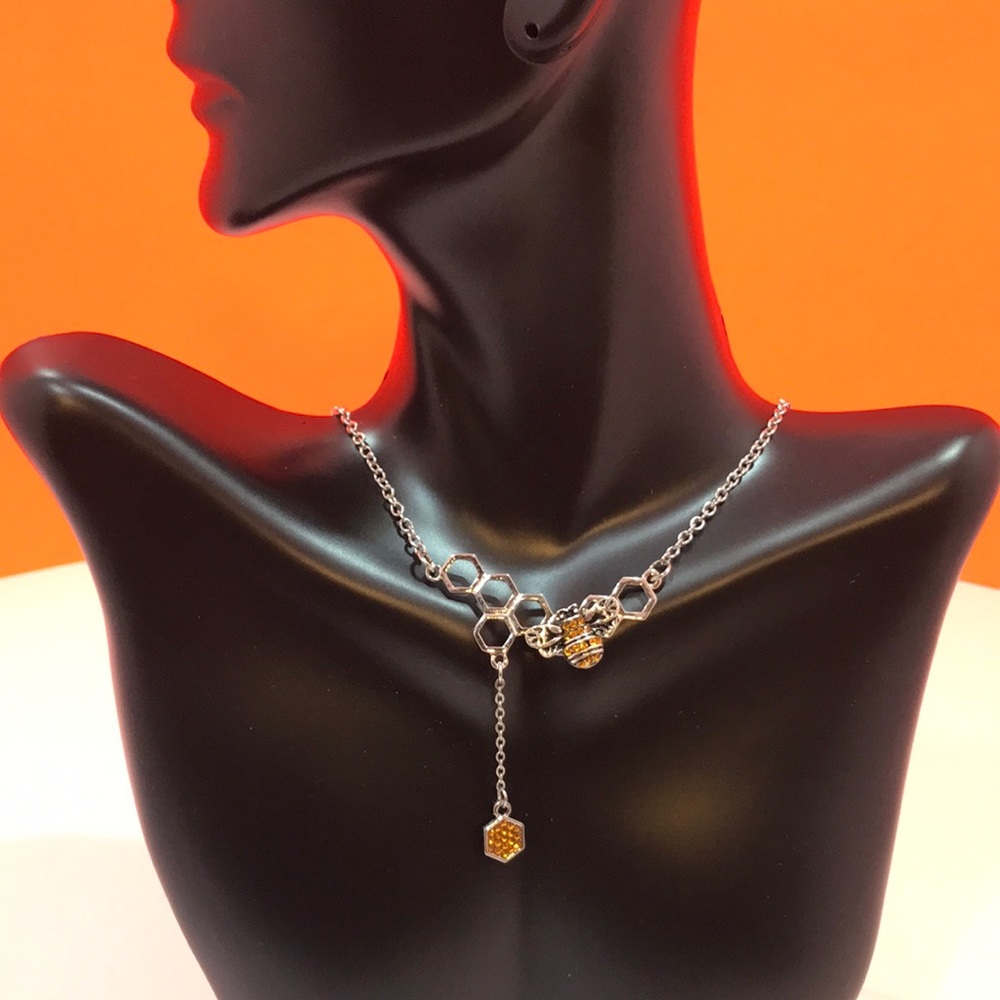 Honeybee Honeycomb Necklace